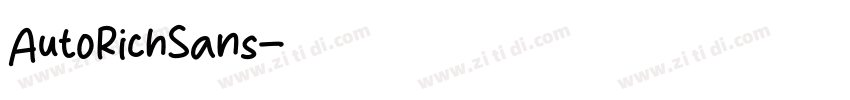 AutoRichSans字体转换