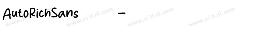 AutoRichSans字体下载字体转换