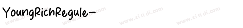 YoungRichRegule字体转换