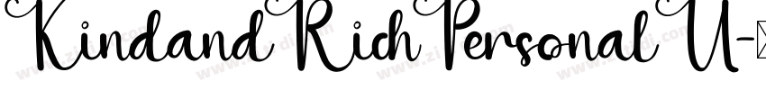 KindandRichPersonalU字体转换