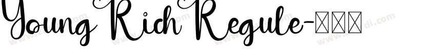 YoungRichRegule字体转换