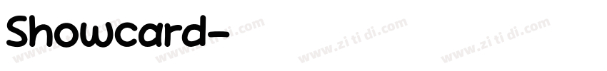 Showcard字体转换