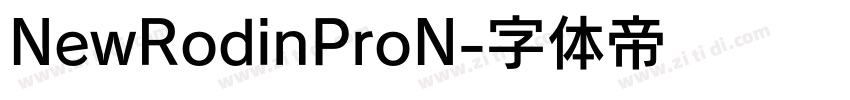 NewRodinProN字体转换