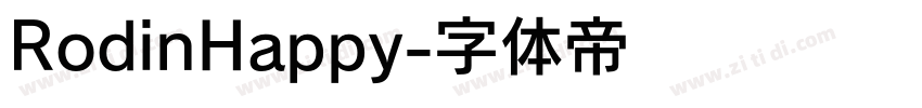 RodinHappy字体转换