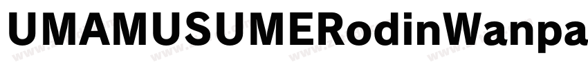 UMAMUSUMERodinWanpak字体转换