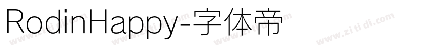 RodinHappy字体转换