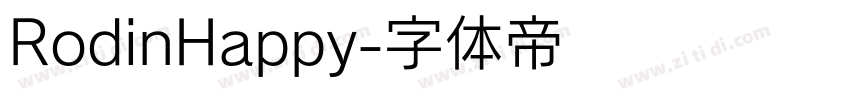 RodinHappy字体转换