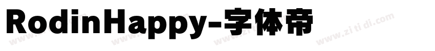 RodinHappy字体转换