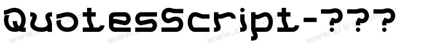 QuotesScript字体转换