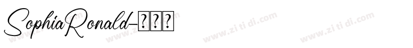 SophiaRonald字体转换