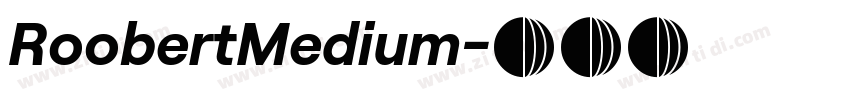 RoobertMedium字体转换