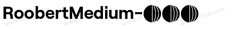 RoobertMedium字体转换