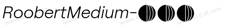 RoobertMedium字体转换
