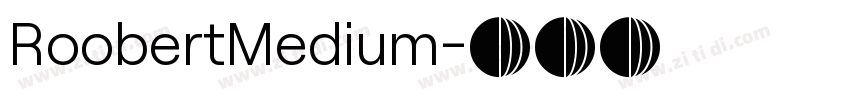 RoobertMedium字体转换