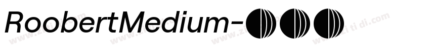 RoobertMedium字体转换