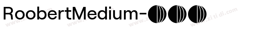 RoobertMedium字体转换