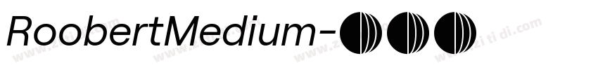 RoobertMedium字体转换