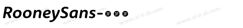 RooneySans字体转换
