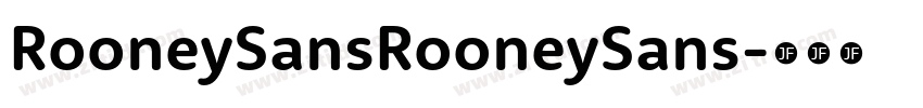 RooneySansRooneySans字体转换