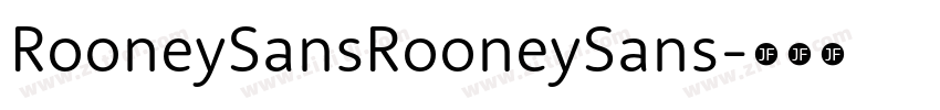 RooneySansRooneySans字体转换
