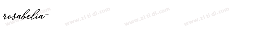rosabelia字体转换