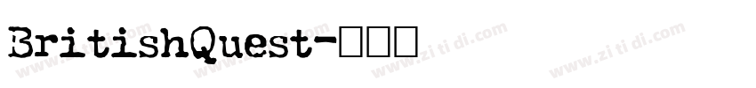 BritishQuest字体转换