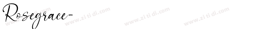 Rosegrace字体转换