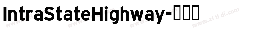 IntraStateHighway字体转换