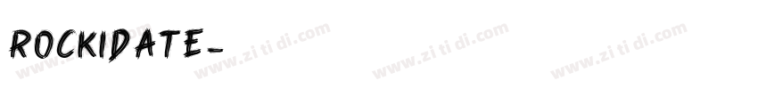 Rockidate字体转换
