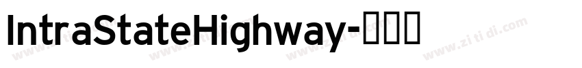 IntraStateHighway字体转换