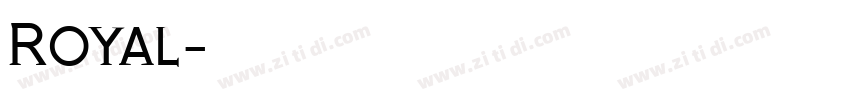 Royal字体转换