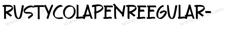 RustyColapenReegular字体转换