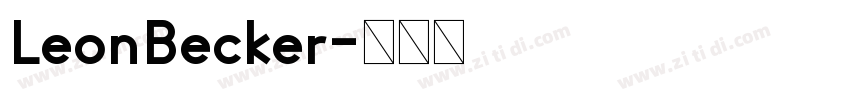 LeonBecker字体转换