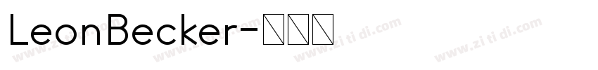 LeonBecker字体转换