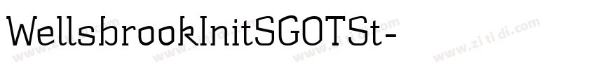 WellsbrookInitSGOTSt字体转换