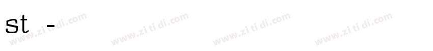 st行楷字体转换
