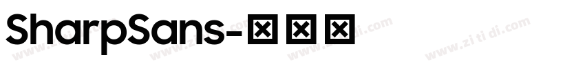 SharpSans字体转换