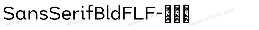 SansSerifBldFLF字体转换
