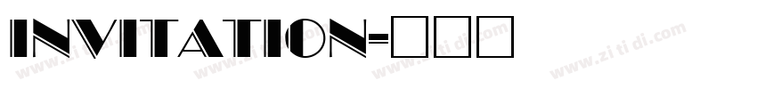 INVITATION字体转换