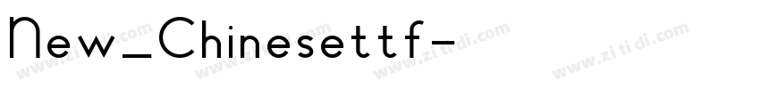 New_Chinesettf字体转换