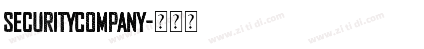 SecurityCompany字体转换