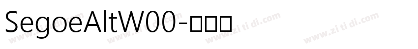 SegoeAltW00字体转换