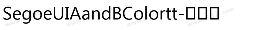 SegoeUIAandBColortt字体转换