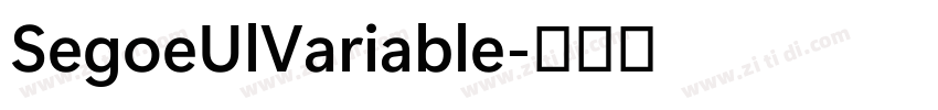SegoeUlVariable字体转换