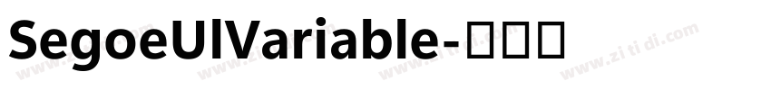 SegoeUlVariable字体转换