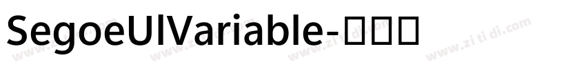 SegoeUlVariable字体转换