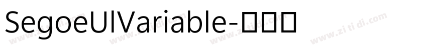 SegoeUlVariable字体转换