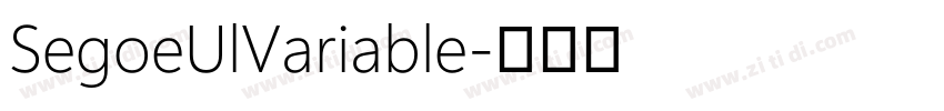 SegoeUlVariable字体转换
