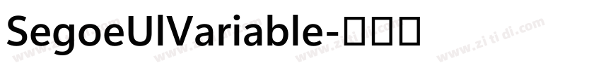 SegoeUlVariable字体转换