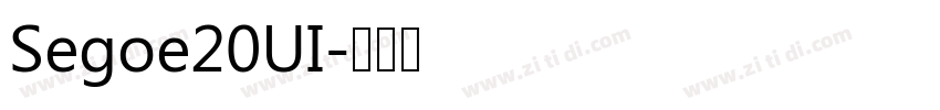 Segoe20UI字体转换